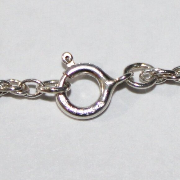 Sterling Silver Southwestern Blue Stone Necklace - Picture 5 of 7